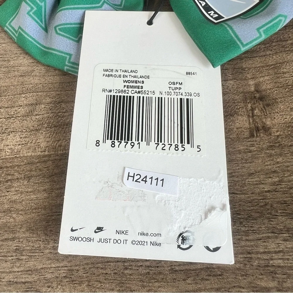 Nike NEW Team Bow Gorge Green Grey Ponytail Holder SKU# H24111